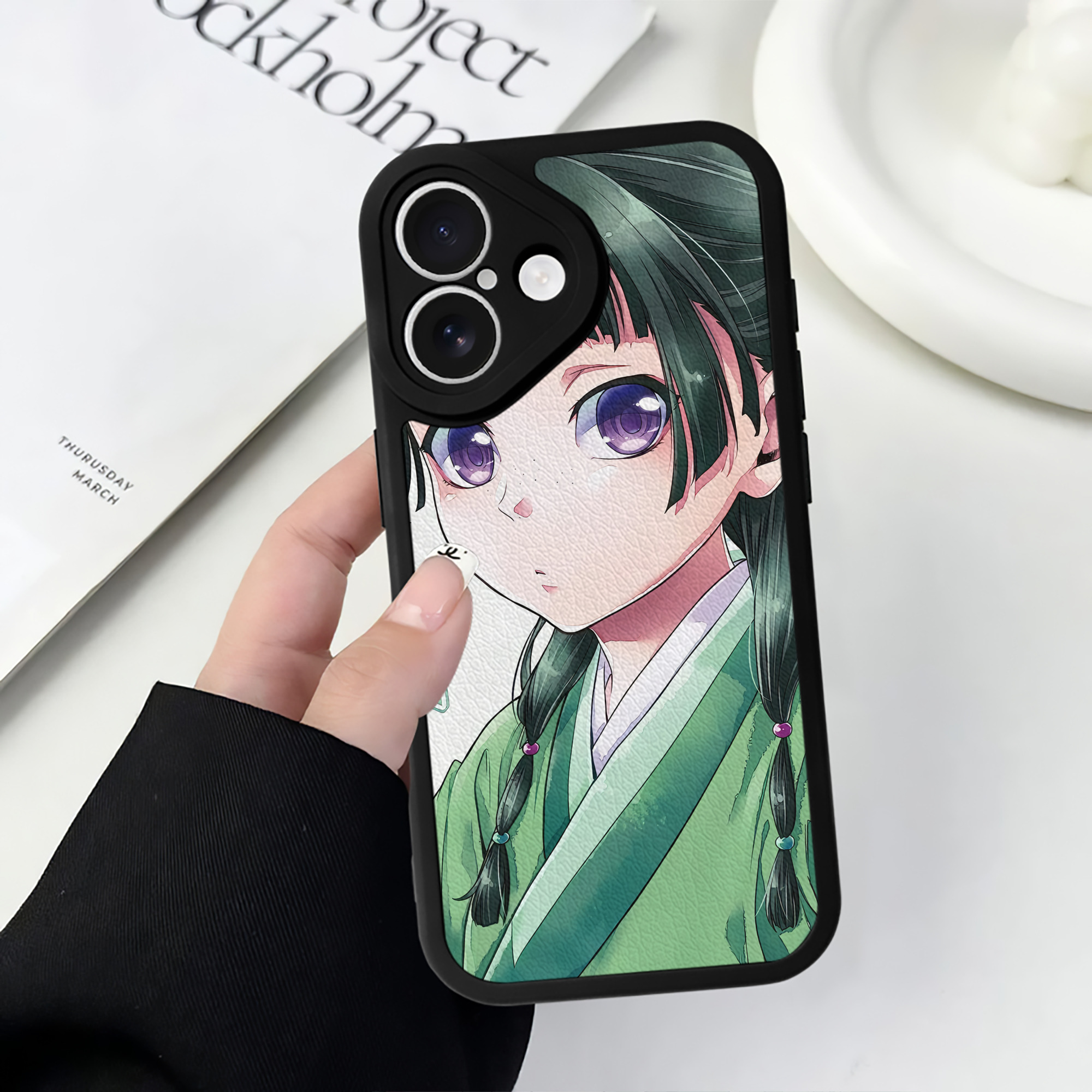 薬屋のひとりごと The Apothecary Diaries 【iPhone 16シリーズ対応】シリコンスマホケース（レザー調） 材質：シリコン
